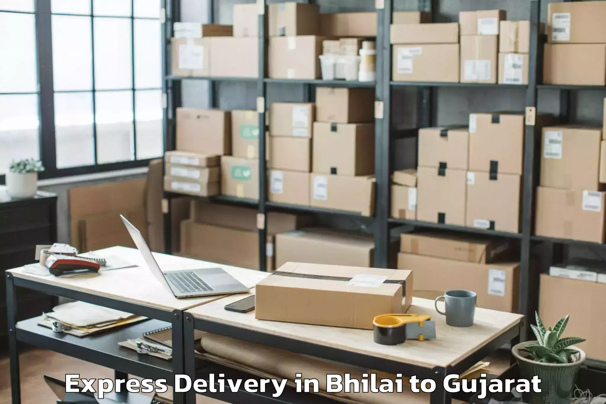 Hassle-Free Bhilai to Upleta Express Delivery